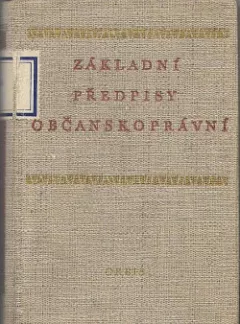Základní předpisy občanskoprávní II. část