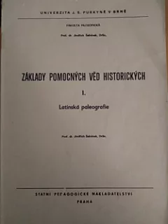 Základy pomocných věd historických: Latinská paleografie