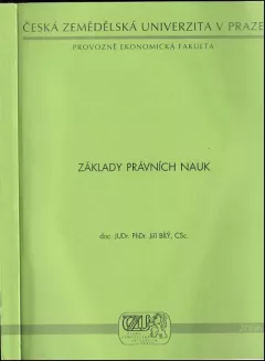 Základy právních nauk