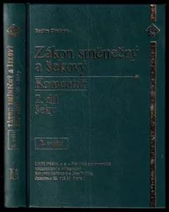 Zákon směnečný a šekový - 2. díl šeky