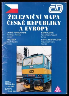 Železniční mapa České republiky a Evropy