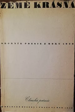 Země krásná - sborník poesie z roku 1939