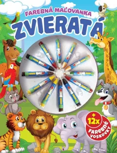 Zvieratá Farebná omaľovanka (slovensky)